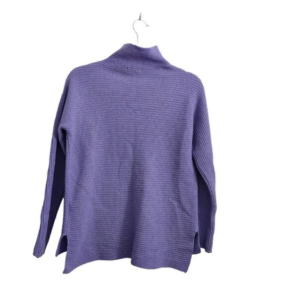 Bartolini Sweater Womens Small Purple Wool Cashmere Blend Mock Neck Italy - Picture 7 of 9